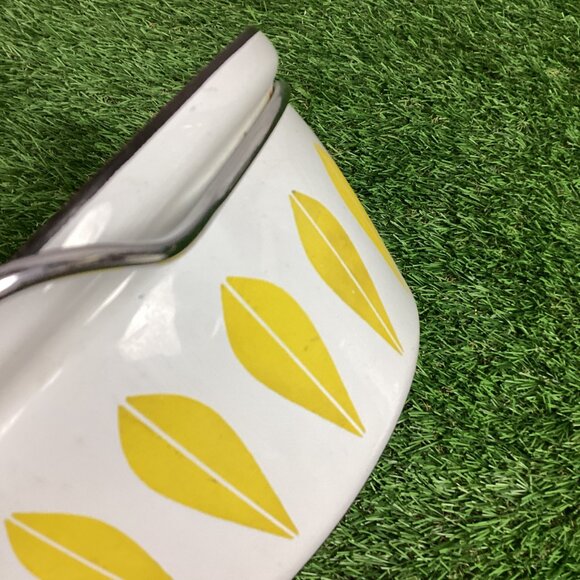 Cathrineholm Yellow White Enamel Lotus Stock Pot Casserole Dish No lid - Picture 8 of 15